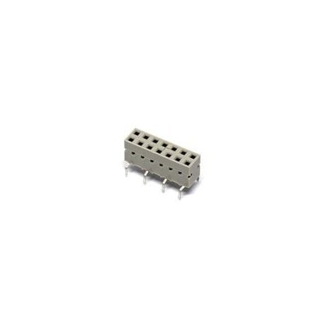 Fci Board Connector, 8 Contact(S), 2 Row(S), Female, Straight, Solder Terminal 95264-308HLF
